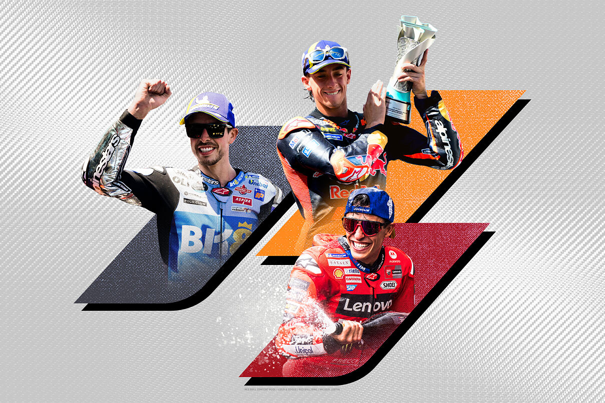 Begleitet werden die Motorsport-Saisonstarts mit einer digitalen Kampagne, hier das Sujet für die MotoGP.