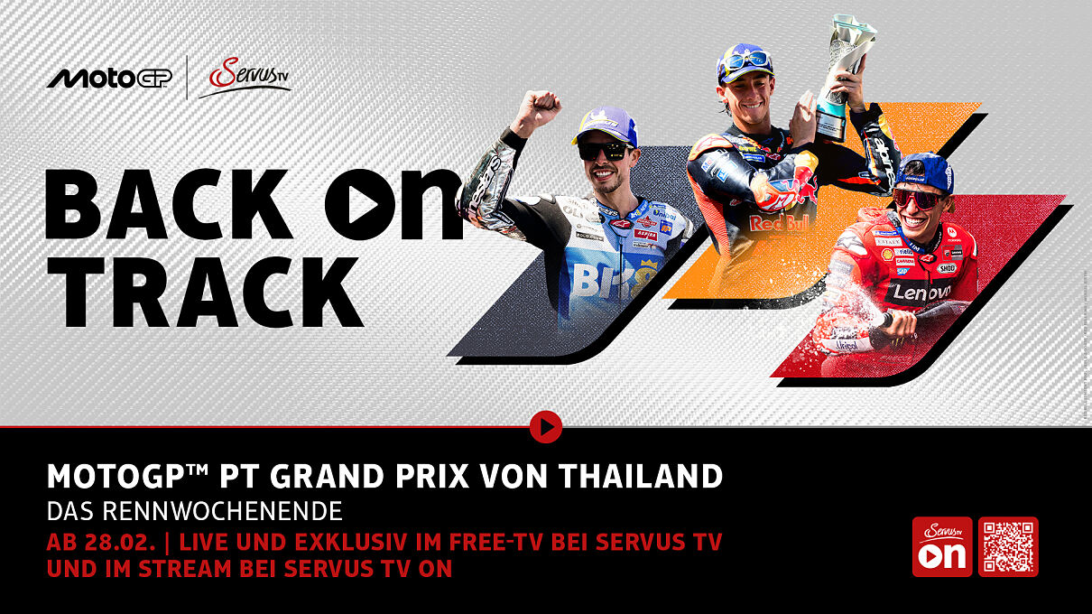 Begleitet werden die Motorsport-Saisonstarts mit einer digitalen Kampagne, hier das Sujet für die MotoGP.