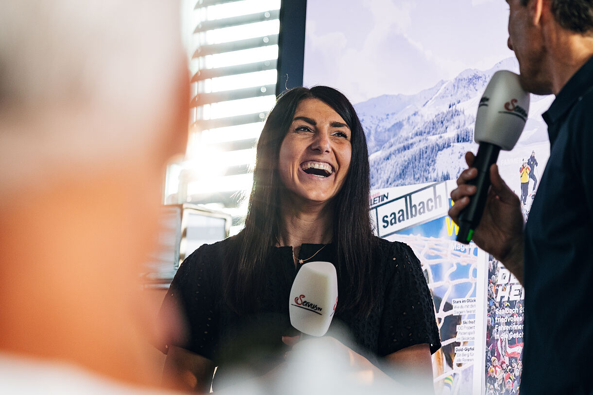 Gute Stimmung bei Stephanie Venier