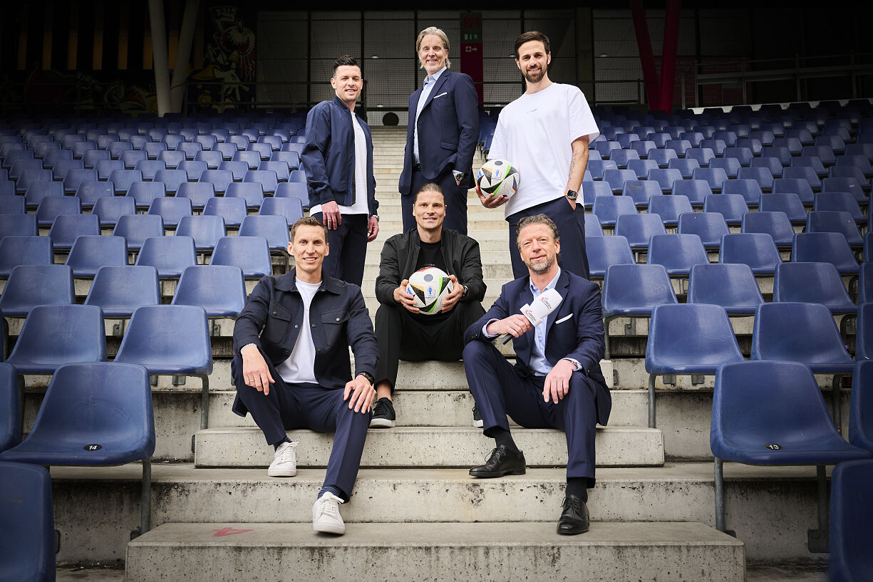 Zlatko Junuzovic, Jan Aage Fjörtoft, Martin Harnik, Florian Klein, Sebastian Prödl und Steffen Freund