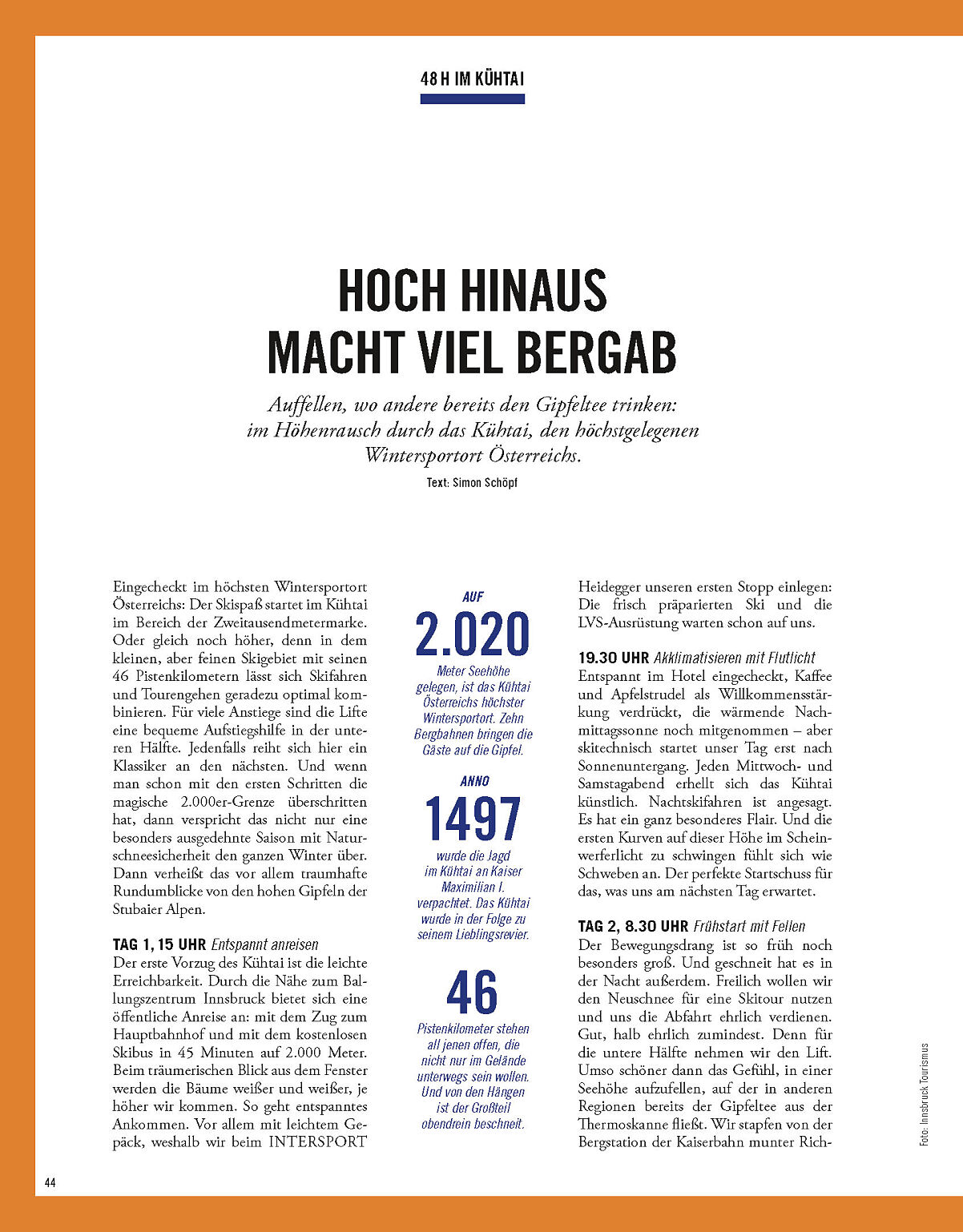 365 Tage INTERSPORT 48h Kühtai