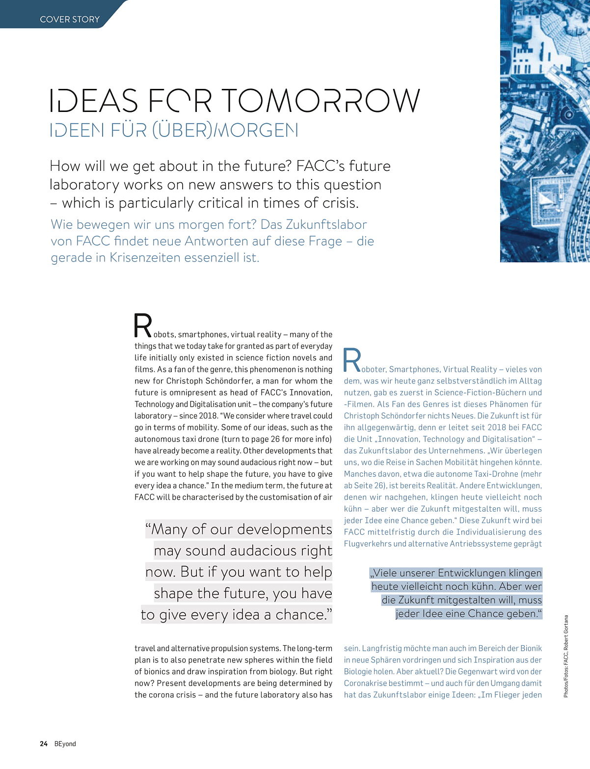 FACC BEyond Cover Story Beispielseite 1