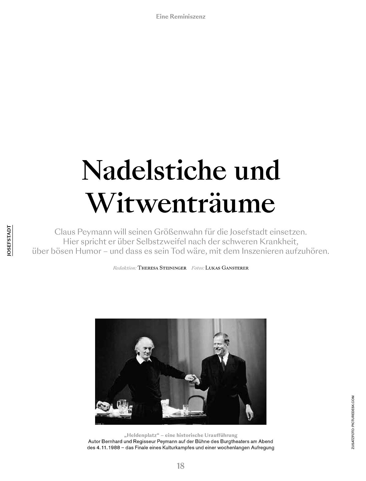 BÜHNE Peymann Seite 1