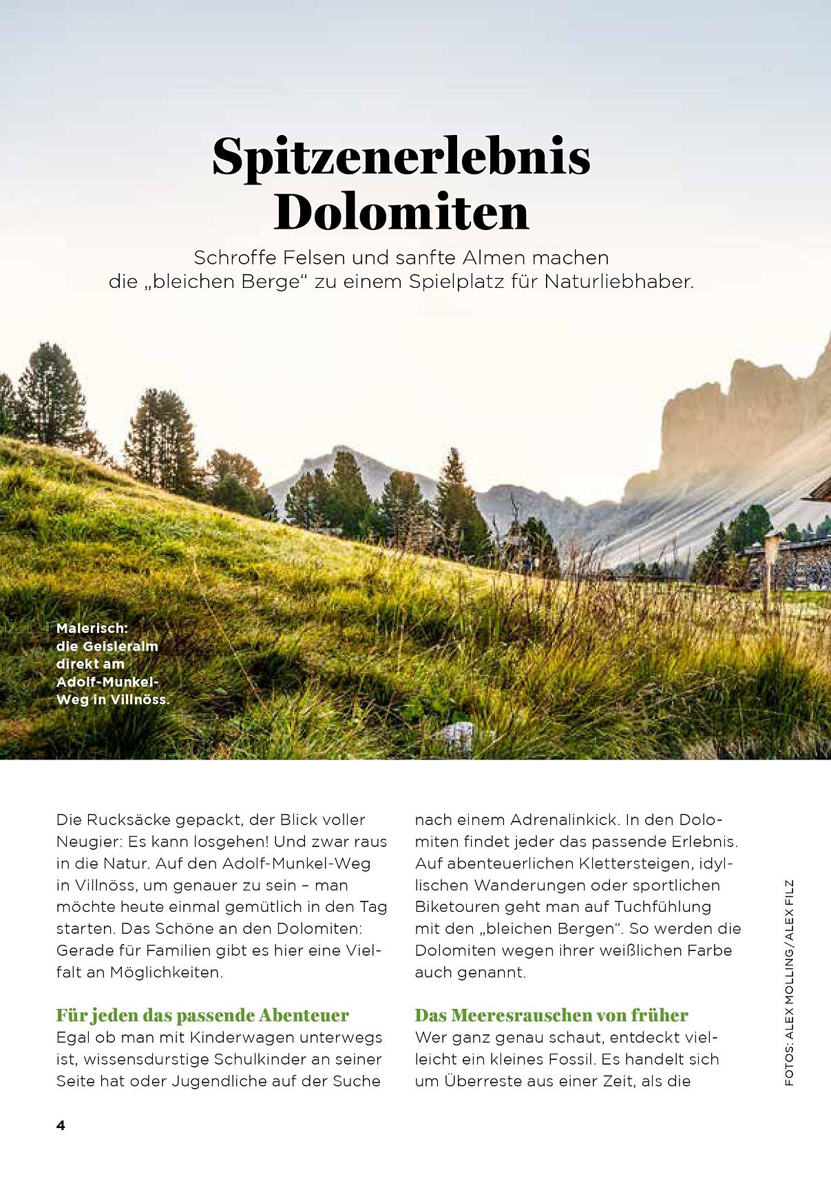 Bergwelten Südtirol Dolomiten