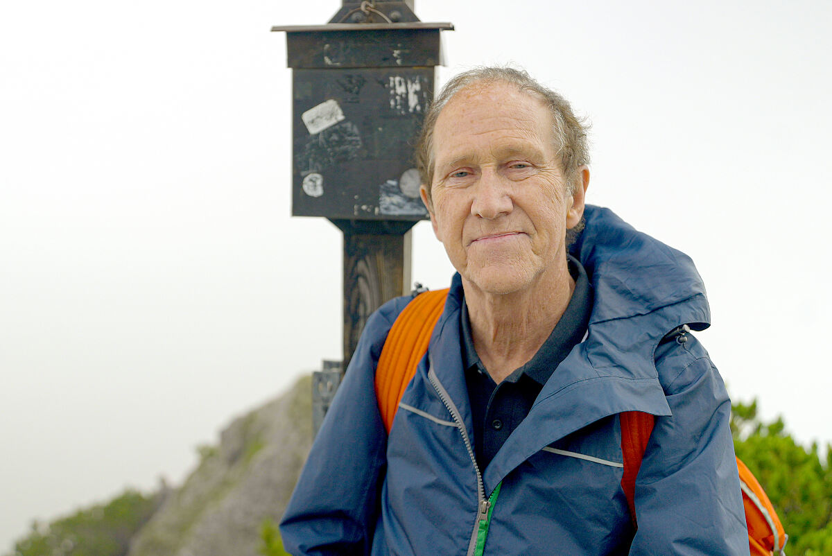 Werner Singer beim Bergsteigen