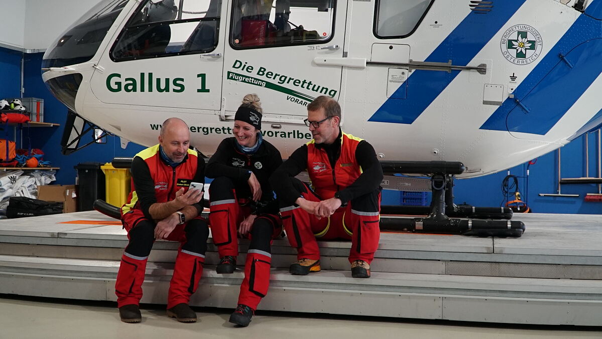 Gisbert Strolz mit seiner Crew